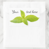 Minze Blätter Rechteckiger Aufkleber (Tasche)