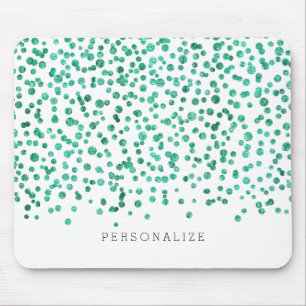 Minze blenden Confetti Mousepad