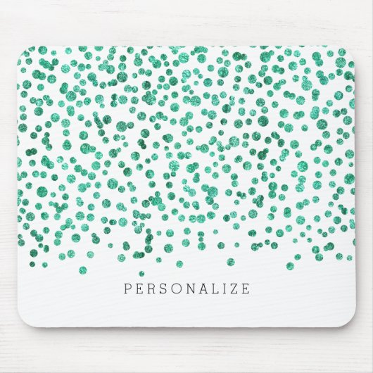 Minze blenden Confetti Mousepad (Vorne)