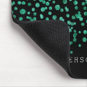 Minze blenden Confetti Mousepad (Ecke)
