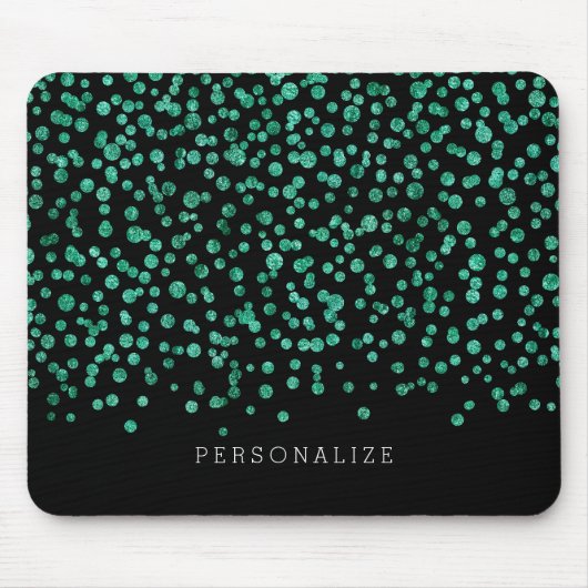 Minze blenden Confetti Mousepad (Vorne)