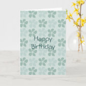 Minze Blume Bloms Karte (Gelbe Blume)