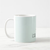 Minze Blush Pink Weiße Rosenblüten Kaffeetasse (Links)