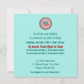 Minze Bohemisch Sunshine Blume Geburtstagsparty Einladung (Rückseite)