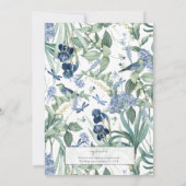 Minze Botanische Gartenanlage Brautparty Einladung (Rückseite)