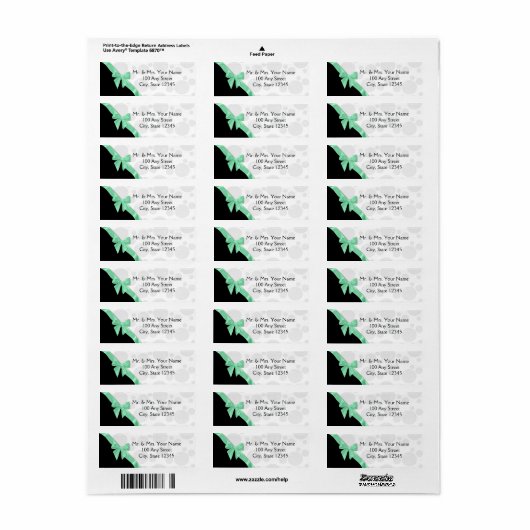 Minze Bow und Polka Dots (Vorne)