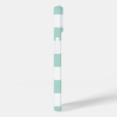 Minze breite Streifen Case-Mate iPhone Hülle (Rückseite / Rechts)