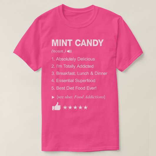 Minze Candy Definition bedeutet Funny 812 T-Shirt (Design vorne)