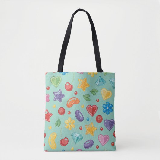 "Minze Candy Star Tote Bag Tasche (Vorderseite)
