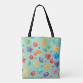"Minze Candy Star Tote Bag Tasche (Rückseite)