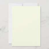 Minze Celadon Eukalyptus Hochzeit Einladung (Rückseite)