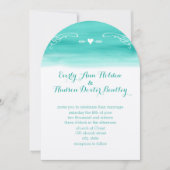 Minze Chalkboard Elemente Die Hochzeit schneiden Einladung (Vorderseite)