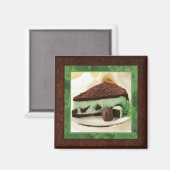 Minze Chocolate Cheesecake Magnet (Vorderseite/Rückseite)