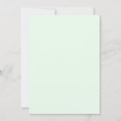 Minze Citrone Blatt Hochzeit Einladung (Rückseite)