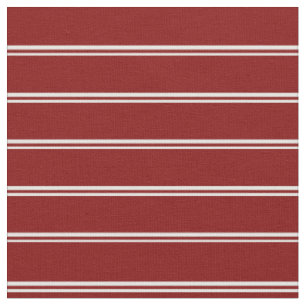 Minze Creme & Maroon Streifen/Linienmuster Stoff
