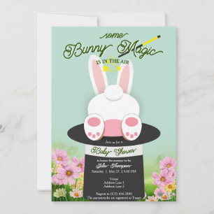 Minze ein wenig Bunny Magic Hat Trick Garden Baby  Einladung