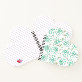 Minze Florale Ruhe Spiralblock Notizblock