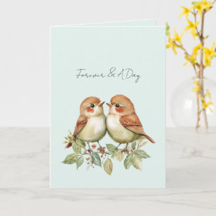 Minze Forever Love Birds Karte