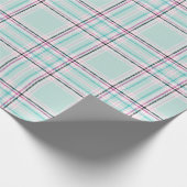 Minze Frost Karierte Wrapping Paper Roll Geschenkpapier (Ecke)