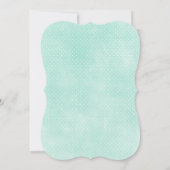 Minze & Gelbe Rustikale Hütte Custom Age Geburtsta Einladung (Rückseite)