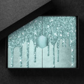 Minze-Glitzer | Aqua Aquamarin Melting Pour Seidenpapier