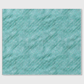 Minze Glitzer Streifen Geschenkpapier (Flach)