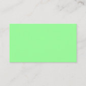 Minze Green Business Card Visitenkarte (Vorderseite)