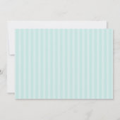 Minze Green Cake Geburtstagsparty Einladung (Rückseite)