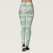 Minze Green Camouflage Leggings (Rückseite)