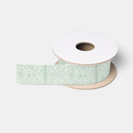 Minze Green Damask Satin Ribbon, 1,5 Zoll W 2 Yard Satinband