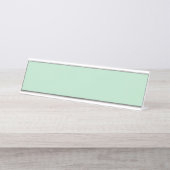 Minze Green Desk Name Plate für Büros Schreibtischnamensplakette (Vorderseite )