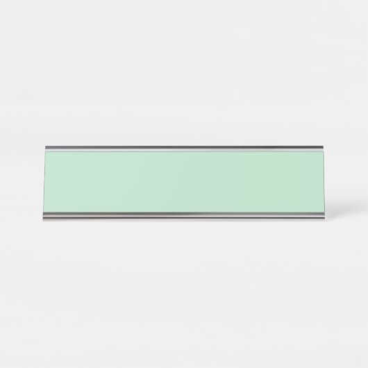 Minze Green Desk Name Plate für Büros Schreibtischnamensplakette (Vorderseite )