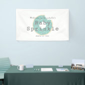Minze Green Donut Baby Sprinkle / Duschbanner Banner (Messeveranstaltung)