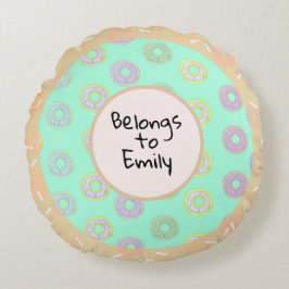 Minze Green Donut Touch Rundkissen Rundes Kissen