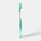 Minze Green Glitzer Personalisiert iPhone Hülle (Linke Seite)