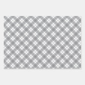 Minze Green & Gray Gingham Wrapping Paper Sheets Geschenkpapier Set (Vorderseite 3)