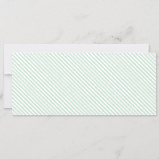 Minze Green Happy Oaster Gutscheinkarte Einladung (Rückseite)