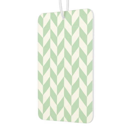Minze Green Herringbone-Muster Autolufterfrischer (Links)