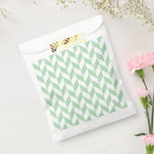 Minze Green Herringbone-Muster Geschenktütchen (Versiegelt)