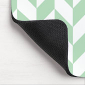 Minze Green Herringbone-Muster Mousepad (Ecke)