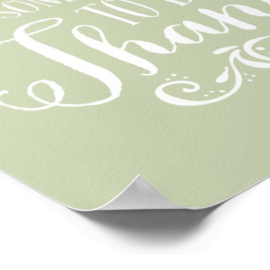 Minze Green immer dankbar Zitat Erntedank Poster (Ecke)