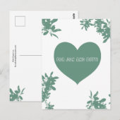 Minze Green Ivy Card Postkarte (Vorne/Hinten)