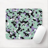 Minze Green & Lila Camouflage Camouflage Print Mousepad (Mit Mouse)