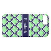 Minze Green, marokkanische Marine #5DS Navy Name M Case-Mate iPhone Hülle (Rückseite (Horizontal))