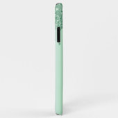 Minze Green Metal Look Handgeschriebener Name Glit Case-Mate iPhone Hülle (Hinten/Rechts)