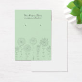 Minze Green Mod Blume Benutzerdefinierte Earring C (Schreibtisch)