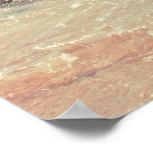 Minze Green Ocean Pastel Beach Fotografie Poster (Ecke)