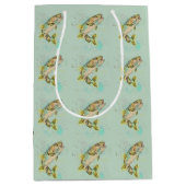 Minze Green Rainbow Trout Geschenktasche Mittlere Geschenktüte (Vorderseite)