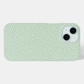 Minze Green Textured Leather Phone Case (Rückseite (Horizontal))