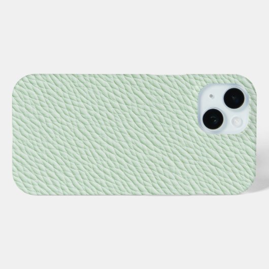 Minze Green Textured Leather Phone Case (Rückseite (Horizontal))